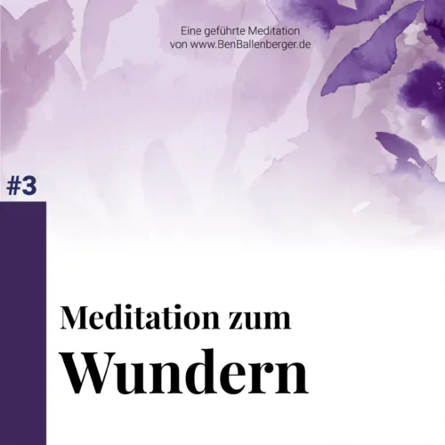 cover meditation - "meditation zum wundern". eine geführte meditation von www.benballenberger.de