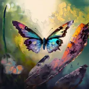 Krafttier Schmetterling im Flug zeigt die Leichtigkeit des Seins und spirituelle Erneuerung